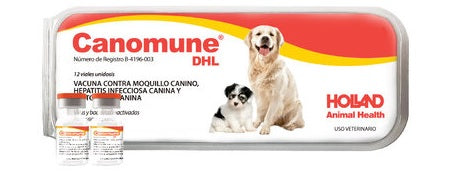 Canomune DHL ( VACUNA TRIPLE ) 12 DOSIS REQUIERE TRANSPORTARSE EN FRÍO LLAME PARA COTIZAR ENVÍO